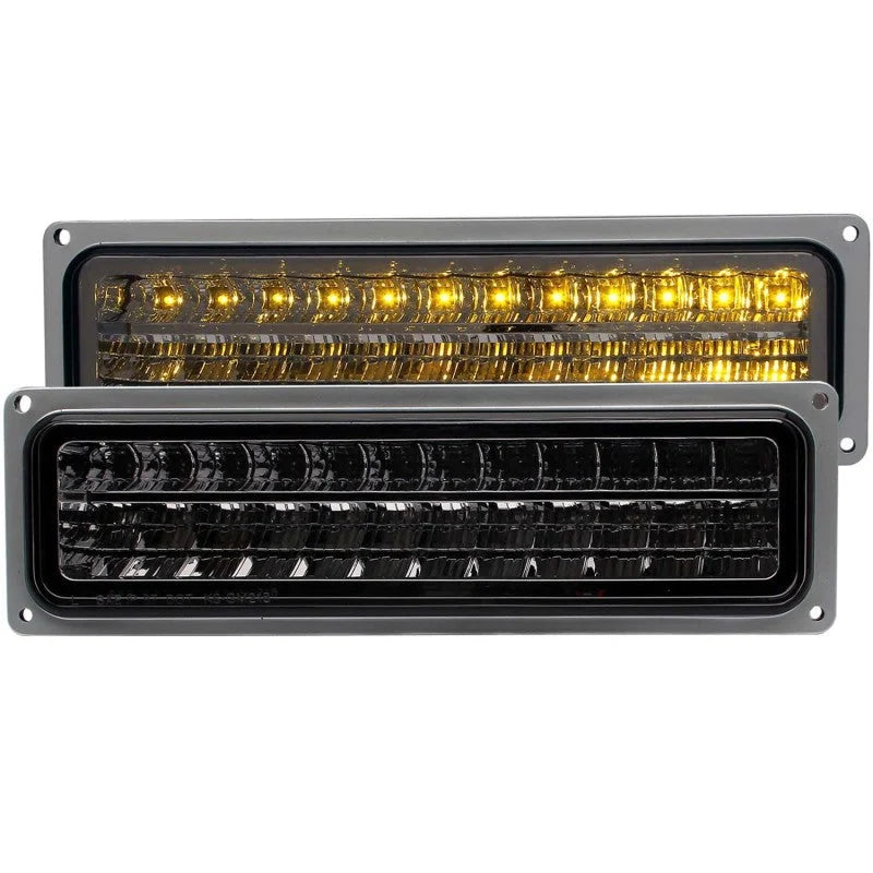 ANZO 1988-1998 Chevrolet C1500 LED Parking Lights Smoke - Main Product View