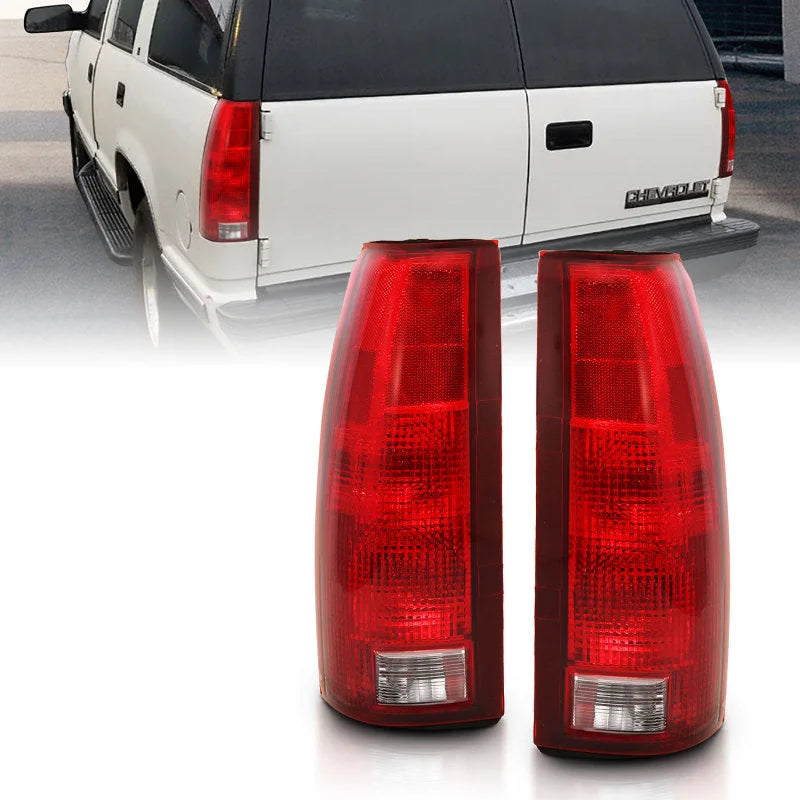 ANZO 1988-1999 Chevy C1500 Taillight Red/Clear Lens w/ Circuit Board(OE Replacement) - Main Product View