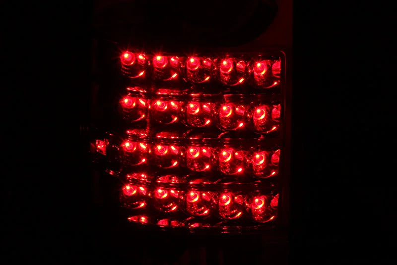 ANZO 1989-1995 Toyota Pickup LED Taillights Red/Clear - Side View