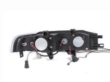Load image into Gallery viewer, ANZO 1990-1993 Honda Accord Projector Headlights w/ Halo Black 1pc - Side View