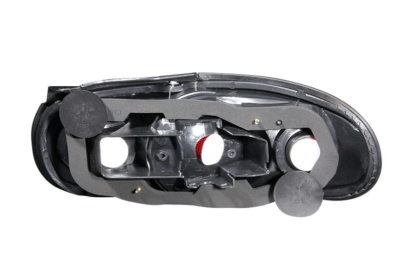 ANZO 1990-1997 Mazda Miata Taillights Black - Side View