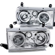 Load image into Gallery viewer, ANZO 1991-1994 Toyota Land Cruiser Crystal Headlights w/ Halo Chrome - Main Product View