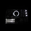 Load image into Gallery viewer, ANZO 1992-1996 Ford F-150 Projector Headlights w/ Halo Chrome w/ Side Markers and Parking Lights - Side View