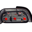 Load image into Gallery viewer, ANZO 1992-1998 BMW 3 Series E36 Coupe/Convertable Taillights Red/Smoke - Side View