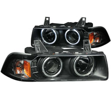 Load image into Gallery viewer, ANZO 1992-1998 BMW 3 Series E36 Projector Headlights w/ Halo Black (CCFL) G2 - Main Product View