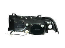 Load image into Gallery viewer, ANZO 1992-1998 BMW 3 Series E36 Projector Headlights w/ Halo Black (CCFL) G2 - Side View