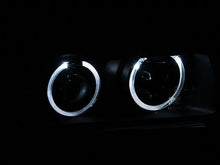 Load image into Gallery viewer, ANZO 1992-1998 BMW 3 Series E36 Projector Headlights w/ Halo Black (CCFL) G2 - Detail View