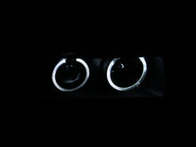 Load image into Gallery viewer, ANZO 1992-1998 BMW 3 Series E36 Projector Headlights w/ Halo Black G2 1 pc - Side View