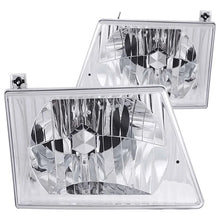 Load image into Gallery viewer, ANZO 1992-2006 Ford Econoline Crystal Headlights Chrome - Main Product View