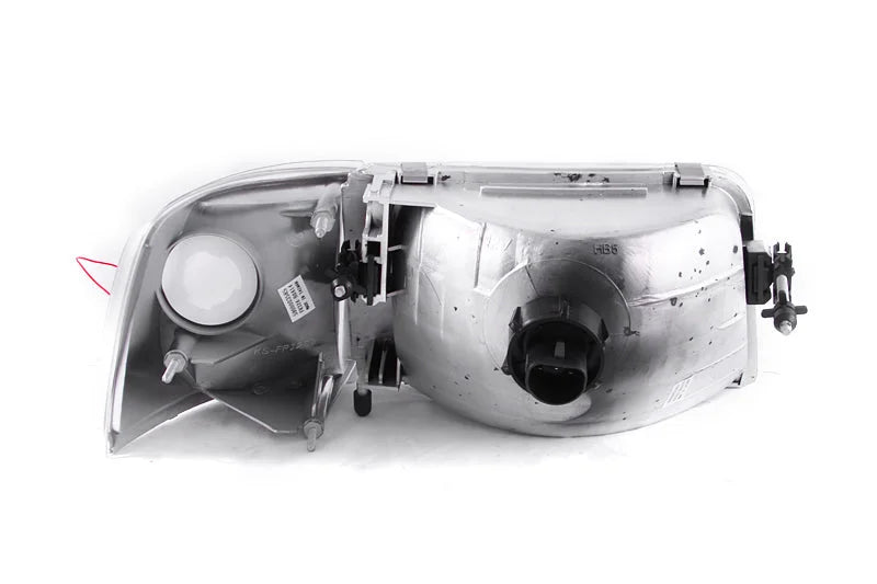 ANZO 1993-1997 Ford Ranger Crystal Headlights Chrome w/ Corner Lights 2pc - Detail View