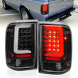 Load image into Gallery viewer, ANZO 1993-1997 Ford  Ranger LED Tail Lights w/ Light Bar Black Housing Clear Lens - Main Product View