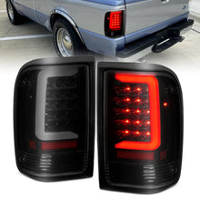 Load image into Gallery viewer, ANZO 1993-1997 Ford  Ranger LED Tail Lights w/ Light Bar Black Housing Smoked Lens - Main Product View