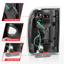 Load image into Gallery viewer, ANZO 1993-1997 Ford  Ranger LED Tail Lights w/ Light Bar Black Housing Smoked Lens - Side View