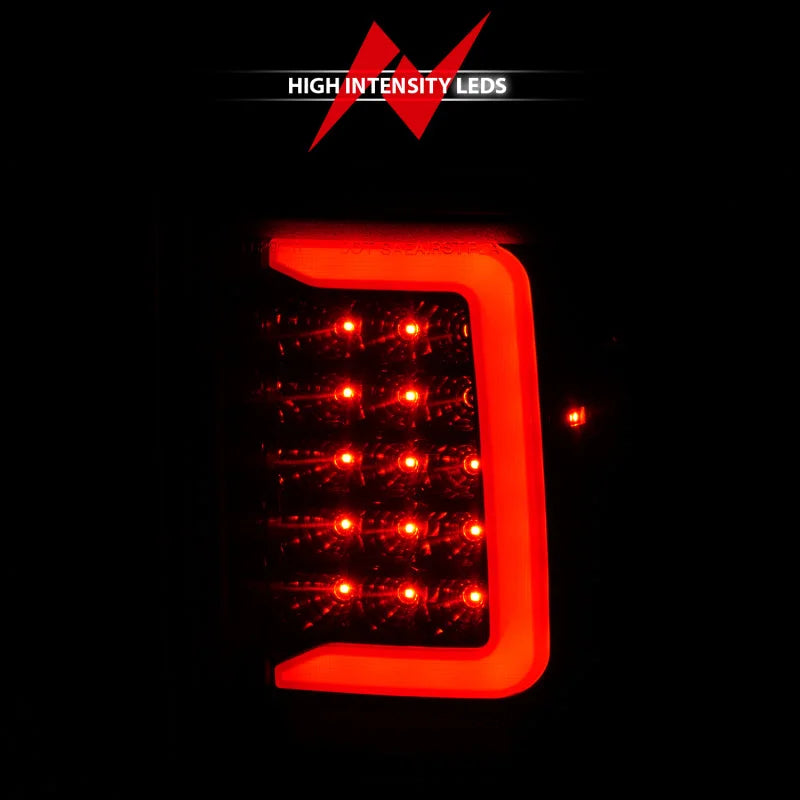 ANZO 1993-1997 Ford  Ranger LED Tail Lights w/ Light Bar Black Housing Smoked Lens - Additional View 5