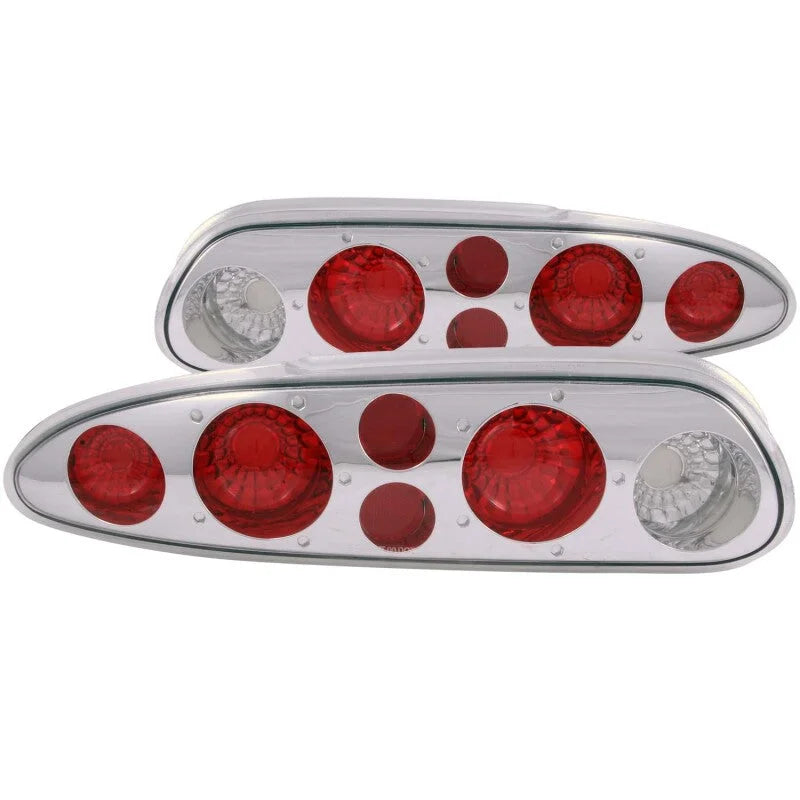 ANZO 1993-2002 Chevrolet Camaro Taillights Chrome - Main Product View
