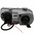 Load image into Gallery viewer, ANZO 1994-1997 Acura Integra Projector Headlights w/ Halo Black - Side View