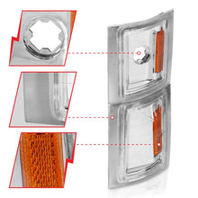 Load image into Gallery viewer, ANZO 1994-1998 Chevrolet Blazer Corner Lights Clear Lens w/ Amber Reflector - Installation View