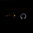 Load image into Gallery viewer, ANZO 1994-1998 Ford Mustang Projector Headlights w/ Halo Black 1pc - Side View