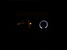 Load image into Gallery viewer, ANZO 1994-1998 Ford Mustang Projector Headlights w/ Halo Black 1pc - Side View