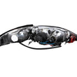 Load image into Gallery viewer, ANZO 1994-1998 Ford Mustang Projector Headlights w/ Halo Black 1pc - Detail View