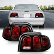 Load image into Gallery viewer, ANZO 1994-1998 Ford Mustang Taillight Dark Red Lens (OE Style) - Main Product View