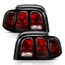 Load image into Gallery viewer, ANZO 1994-1998 Ford Mustang Taillight Dark Red Lens (OE Style) - Side View