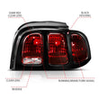 Load image into Gallery viewer, ANZO 1994-1998 Ford Mustang Taillight Dark Red Lens (OE Style) - Additional View 5