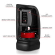 Load image into Gallery viewer, ANZO 1994-2001 Dodge Ram 1500 LED Taillights Plank Style Black w/Clear Lens - Side View