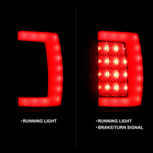 Load image into Gallery viewer, ANZO 1994-2001 Dodge Ram 1500 LED Taillights Plank Style Black w/Clear Lens - Back View