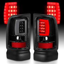 Load image into Gallery viewer, ANZO 1994-2001 Dodge Ram 1500 LED Taillights Plank Style Black w/Clear Lens - Additional View 6