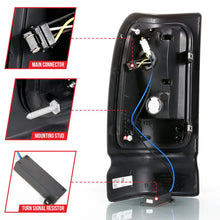 Load image into Gallery viewer, ANZO 1994-2001 Dodge Ram 1500 LED Taillights Plank Style Black w/Clear Lens - Additional View 7
