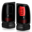 Load image into Gallery viewer, ANZO 1994-2001 Dodge Ram 1500 LED Taillights Plank Style Black w/Smoke Lens - Back View