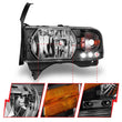 Load image into Gallery viewer, ANZO 1994-2001 Dodge Ram Crystal Headlights Black w/ LED - Additional View 9