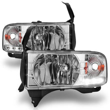 Load image into Gallery viewer, ANZO 1994-2001 Dodge Ram Crystal Headlights Chrome w/ LED - Additional View 6