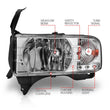 Load image into Gallery viewer, ANZO 1994-2001 Dodge Ram Crystal Headlights Chrome w/ LED - Additional View 7