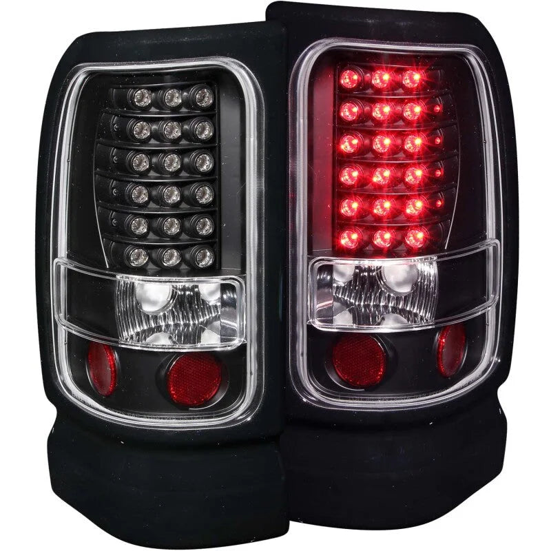 ANZO 1994-2001 Dodge Ram LED Taillights Black - Main Product View