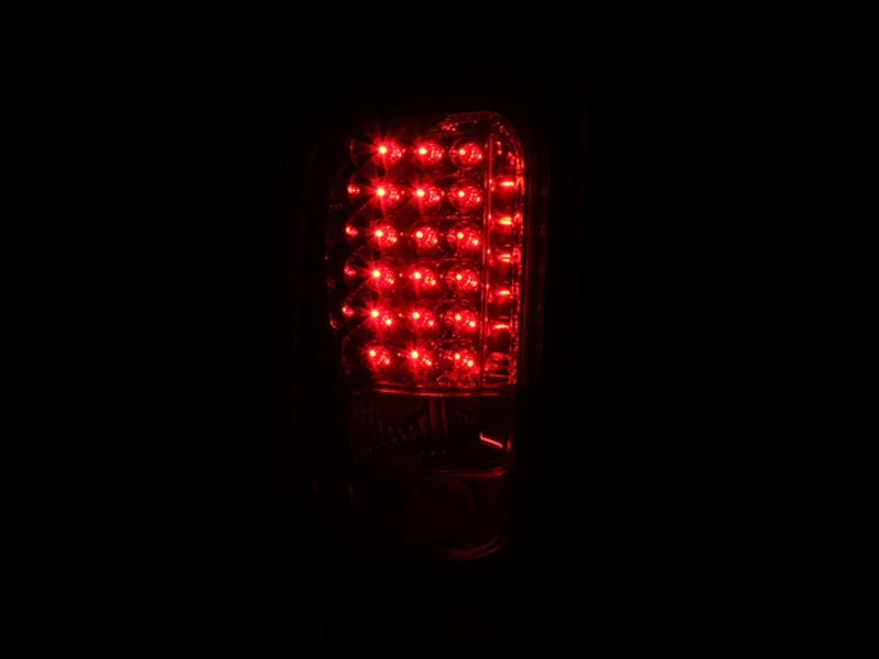 ANZO 1994-2001 Dodge Ram LED Taillights Red/Clear - Side View