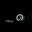 Load image into Gallery viewer, ANZO 1994-2001 Dodge Ram Projector Headlights w/ Halo Black - Side View