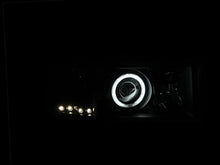 Load image into Gallery viewer, ANZO 1994-2001 Dodge Ram Projector Headlights w/ Halo Black - Side View