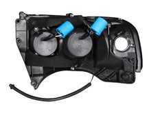 Load image into Gallery viewer, ANZO 1994-2001 Dodge Ram Projector Headlights w/ Halo Black - Detail View