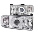 Load image into Gallery viewer, ANZO 1994-2001 Dodge Ram Projector Headlights w/ Halo Chrome - Main Product View