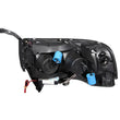 Load image into Gallery viewer, ANZO 1994-2001 Dodge Ram Projector Headlights w/ Halo Chrome - Detail View
