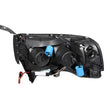 Load image into Gallery viewer, ANZO 1994-2001 Dodge Ram Projector Headlights w/ Halo Chrome - Detail View