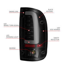 Load image into Gallery viewer, ANZO 1995-2000 Toyota Tacoma LED Taillights Black Housing Smoke Lens (Pair) - Side View