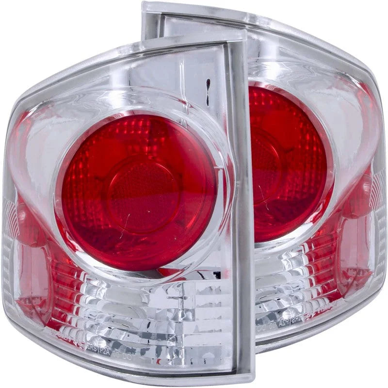 ANZO 1995-2005 Chevrolet S-10 Taillights Chrome 3D Style - Main Product View