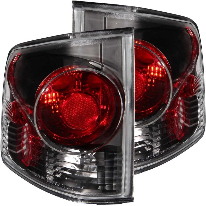 ANZO 1995-2005 Chevrolet S-10 Taillights Dark Smoke 3D Style - Main Product View
