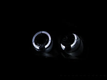 Load image into Gallery viewer, ANZO 1996-1998 Honda Civic Projector Headlights w/ Halo Black - Side View