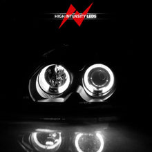 Load image into Gallery viewer, ANZO 1996-1998 Honda Civic Projector Headlights w/ Halo Black - Additional View 8