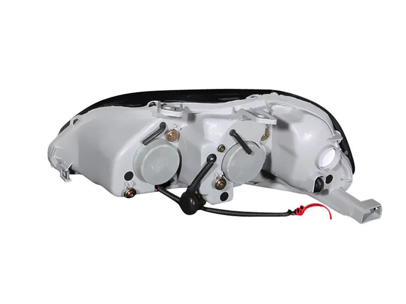 ANZO 1996-1998 Honda Civic Projector Headlights w/ Halo Black - Additional View 9