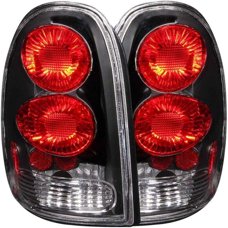 ANZO 1996-2000 Chrysler Voyager Taillights Black - Main Product View